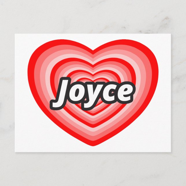 I Liebe Joyce Postkarte (Vorderseite)