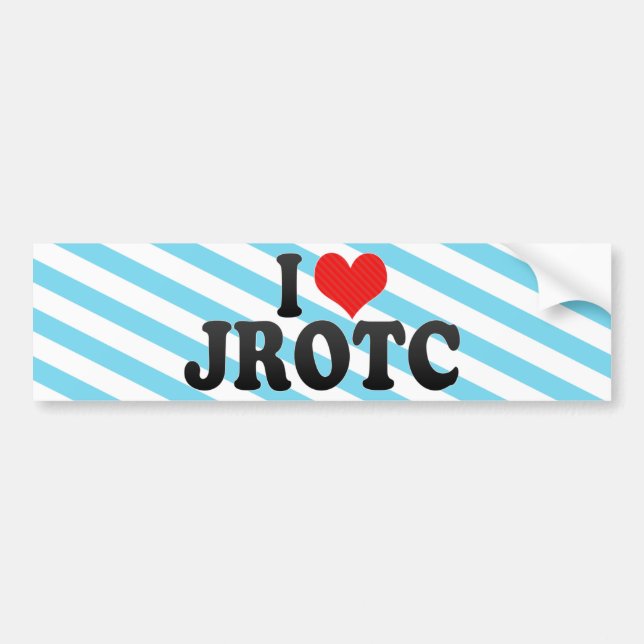 I Liebe JROTC Autoaufkleber (Vorne)