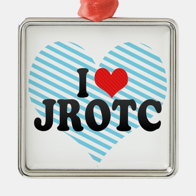 I Liebe JROTC Ornament Aus Metall (Vorne)