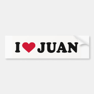 I LIEBE JUAN AUTOAUFKLEBER