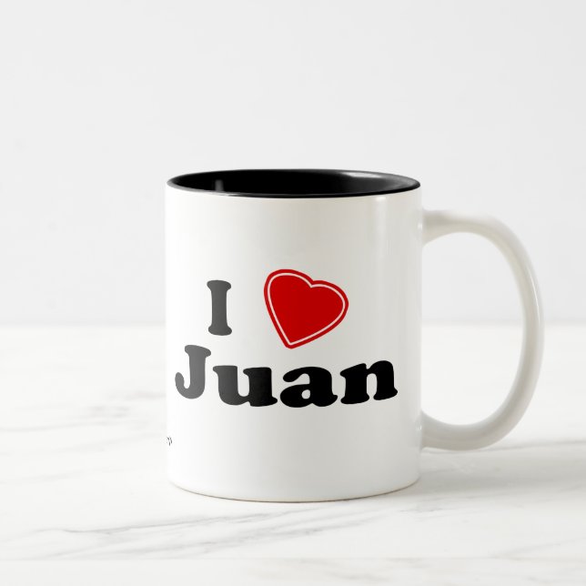 I Liebe Juan Zweifarbige Tasse (Rechts)