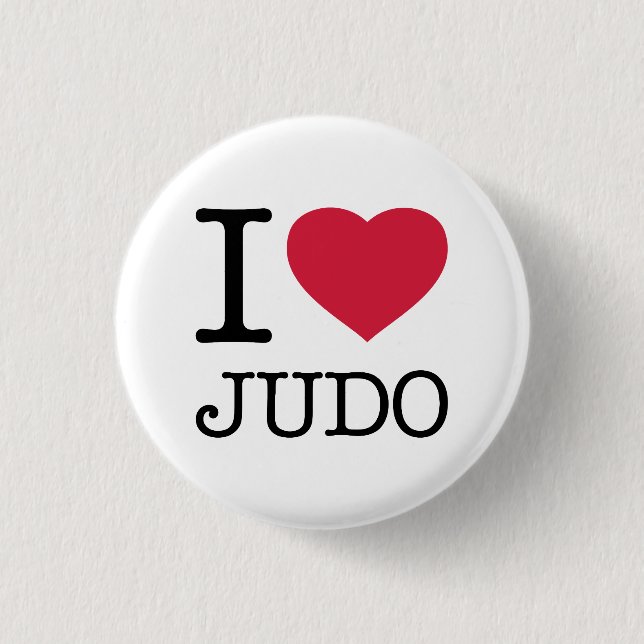 I LIEBE JUDO BUTTON (Vorderseite)