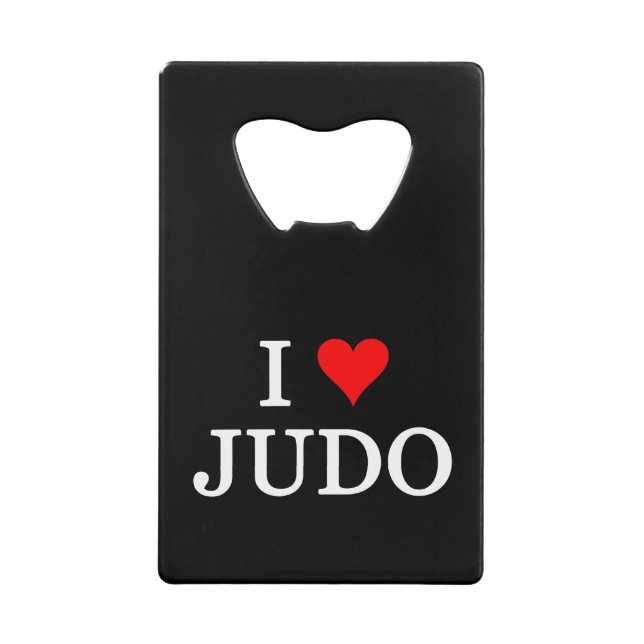 I Liebe Judo Geldbeutel Flaschenöffner (Vorderseite)