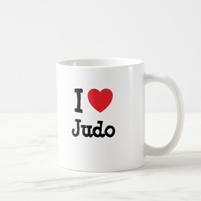 I Liebe Judo heart custom personalisiert Kaffeetasse (Rechts)