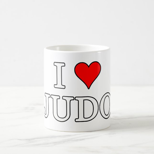 I Liebe Judo Kaffeetasse (Mittel)