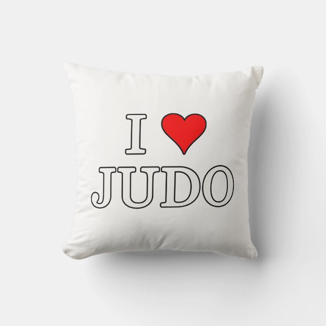 I Liebe Judo Kissen (Vorderseite)
