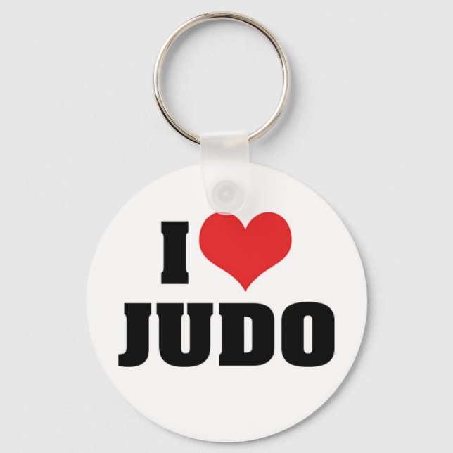 I Liebe Judo Schlüsselanhänger (Vorderseite)