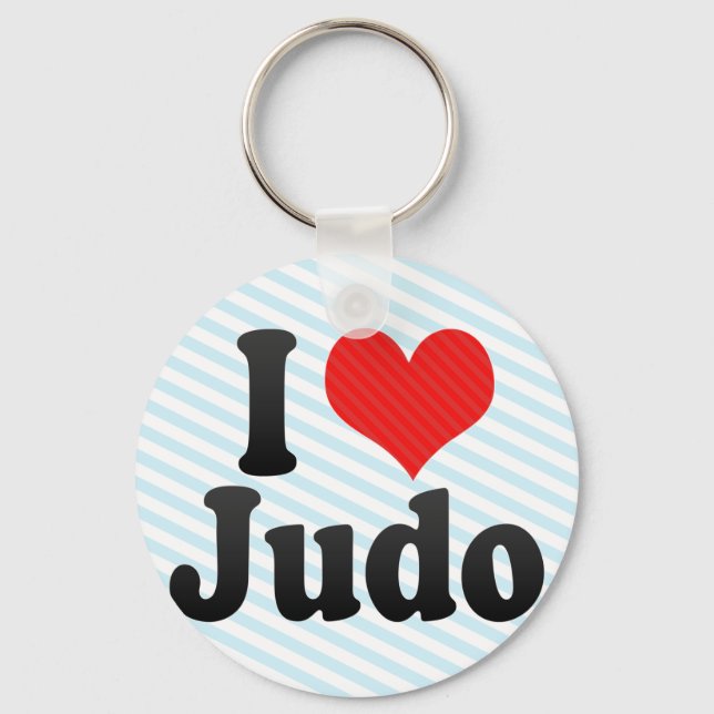 I Liebe Judo Schlüsselanhänger (Vorderseite)