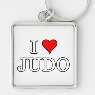 I Liebe Judo Schlüsselanhänger