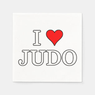 I Liebe Judo Serviette
