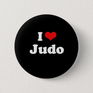 I Liebe-Judo-T-Shirt Button