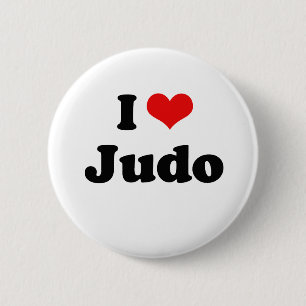 I Liebe-Judo-T-Shirt Button