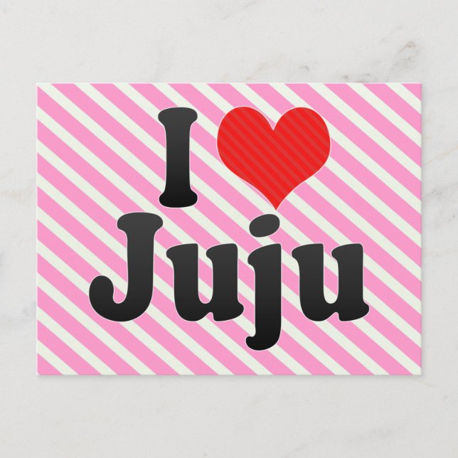 I Liebe Juju Postkarte (Vorderseite)