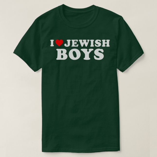 I Liebe Jungen T-Shirt (Design vorne)