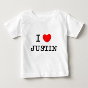 I Liebe Justin Baby T-shirt