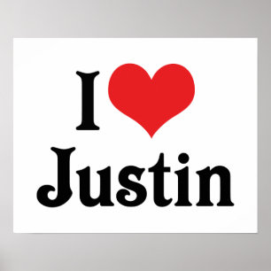 I Liebe Justin Poster