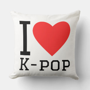 I Liebe k-Pop Kissen