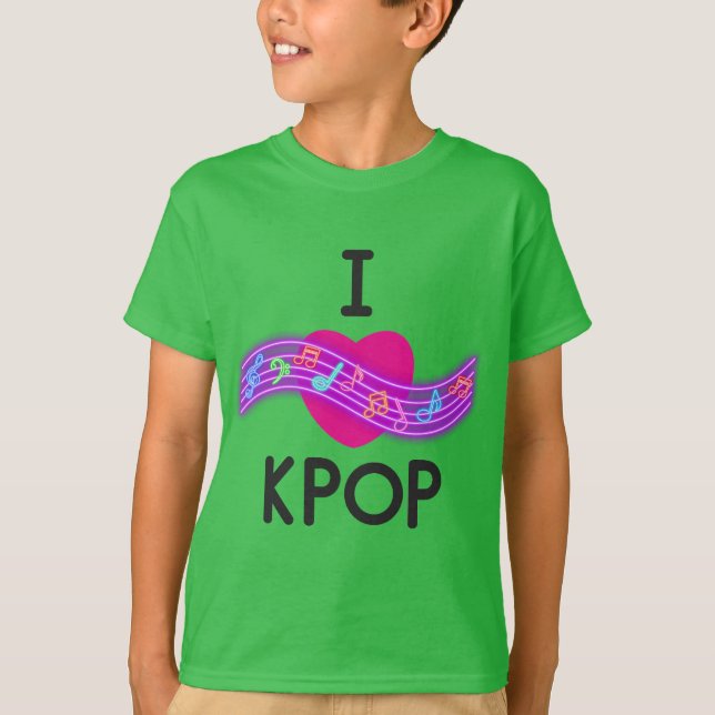 I Liebe K-Pop T-Shirt (Vorderseite)