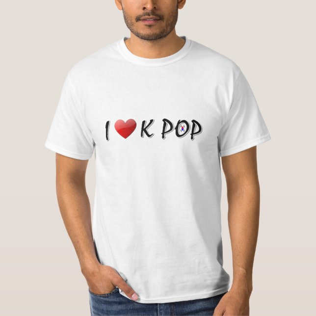 I Liebe K POP T-Shirt (Vorderseite)