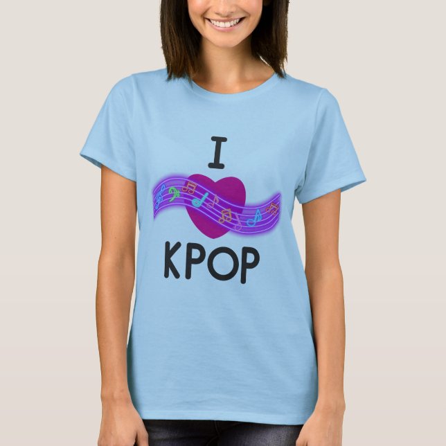 I Liebe K-Pop T-Shirt (Vorderseite)