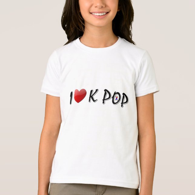 I Liebe K POP TXT T-Shirt (Vorderseite)