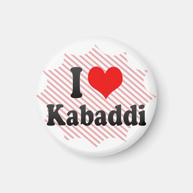 I Liebe Kabaddi Magnet (Vorne)