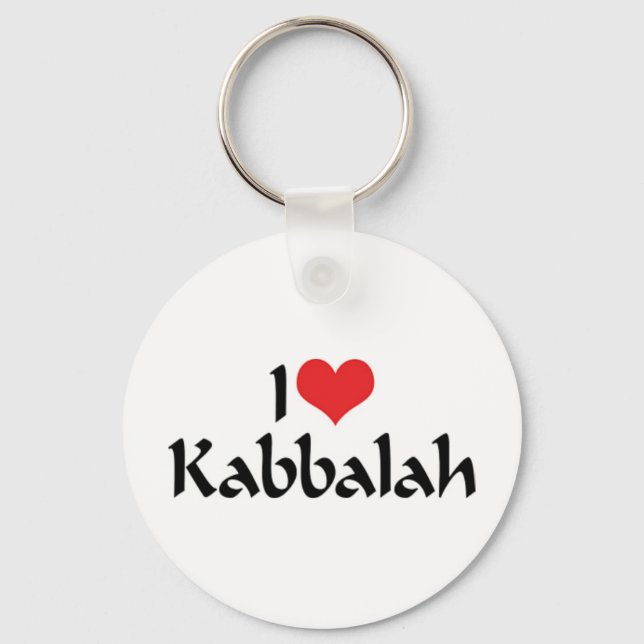 I Liebe Kabbalah Schlüsselanhänger (Vorderseite)