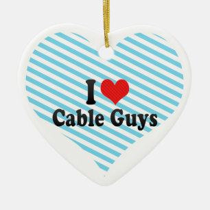 I Liebe-Kabel-Typen Keramik Ornament