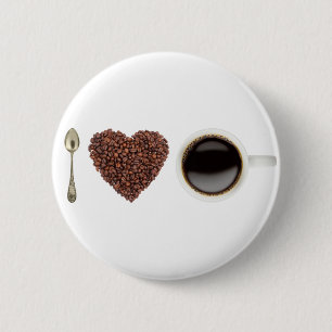 I Liebe Kaffee 01 Button