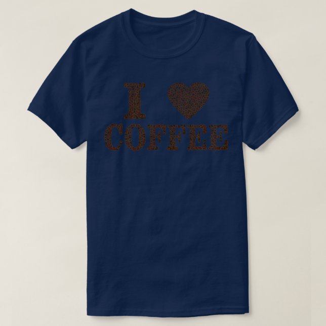I Liebe Kaffee 12 T-Shirt (Design vorne)