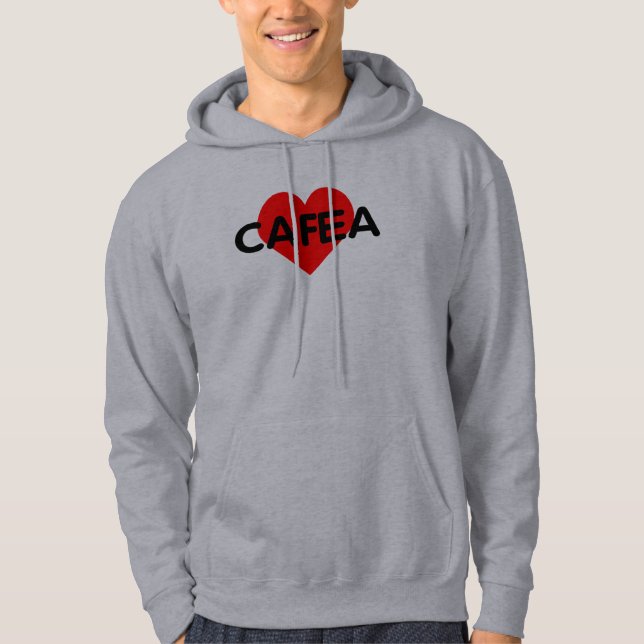 I Liebe Kaffee - Café Rumänien Hoodie (Vorderseite)