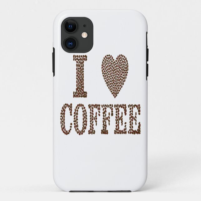 I Liebe Kaffee Case-Mate iPhone Hülle (Rückseite)