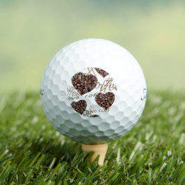 I Liebe Kaffee Golfball