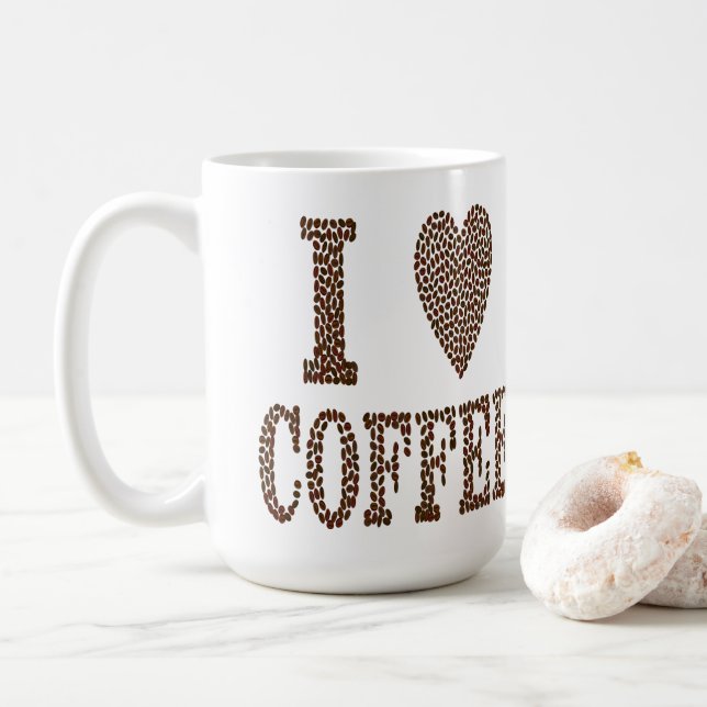 I Liebe Kaffee Kaffeetasse (Mit Donut)