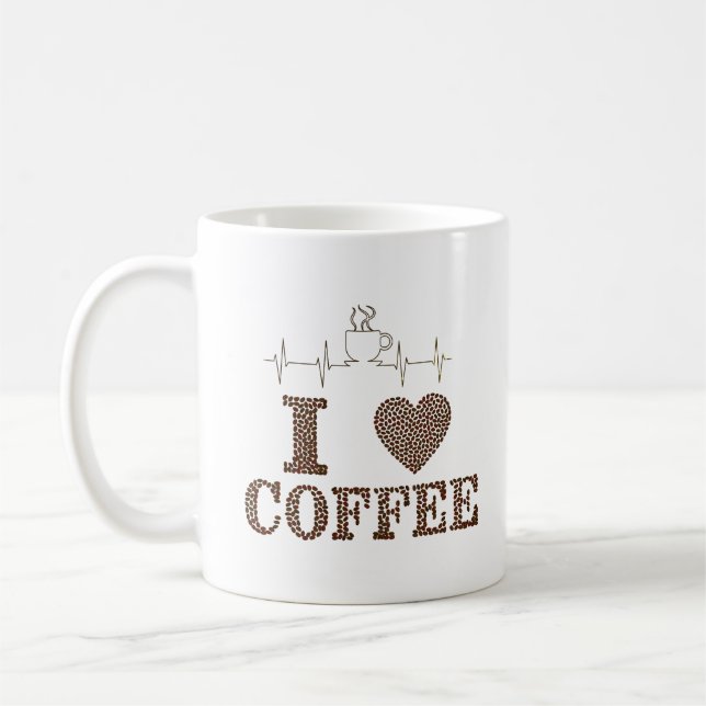 I Liebe Kaffee Kaffeetasse (Links)