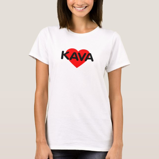 I Liebe Kaffee - Kava Litauen T-Shirt (Vorderseite)