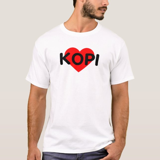 I Liebe Kaffee - Kopi Indonesien T-Shirt (Vorderseite)