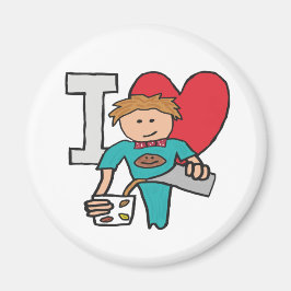 I Liebe Kaffee Magnet