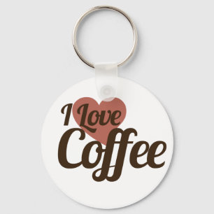 I Liebe Kaffee Schlüsselanhänger