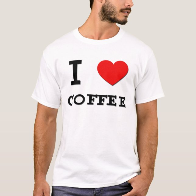 I Liebe-Kaffee-T - Shirt (Vorderseite)