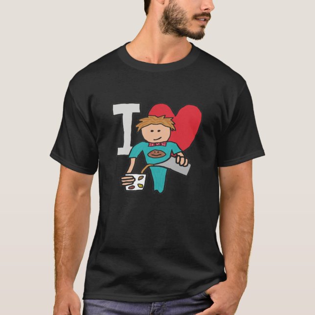 I Liebe Kaffee T-Shirt (Vorderseite)