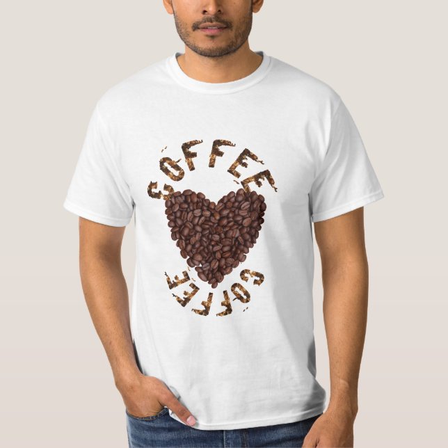 I Liebe Kaffee T-Shirt (Vorderseite)
