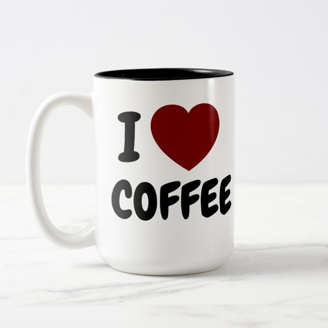 I Liebe Kaffee Tasse (Links)