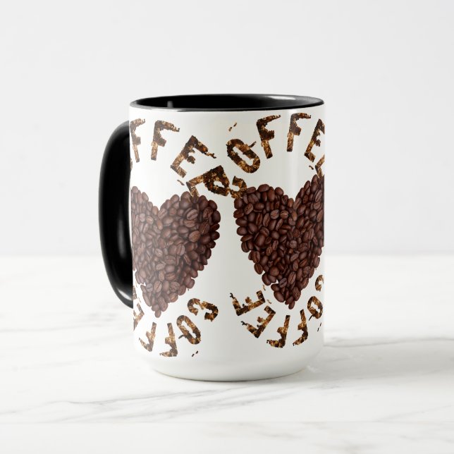 I Liebe Kaffee Tasse (Vorderseite Links)