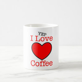 I Liebe Kaffee Tasse Herzdesign Rot Schwarz