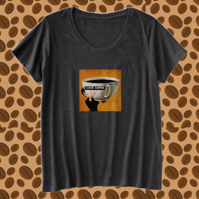 I LIEBE KAFFEE Tasse Hug T-Shirt (Von Creator hochgeladen)