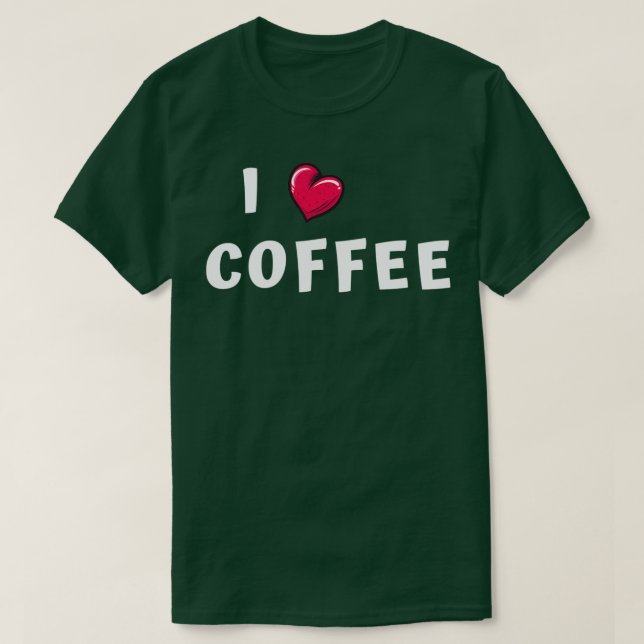 I Liebe Kaffee Tshirt Classic TShirt (Design vorne)