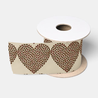 I Liebe Kaffeeband Satinband