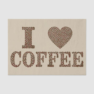 I Liebe Kaffeepapiere Seidenpapier