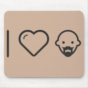 I Liebe-kahle Männer Mousepad